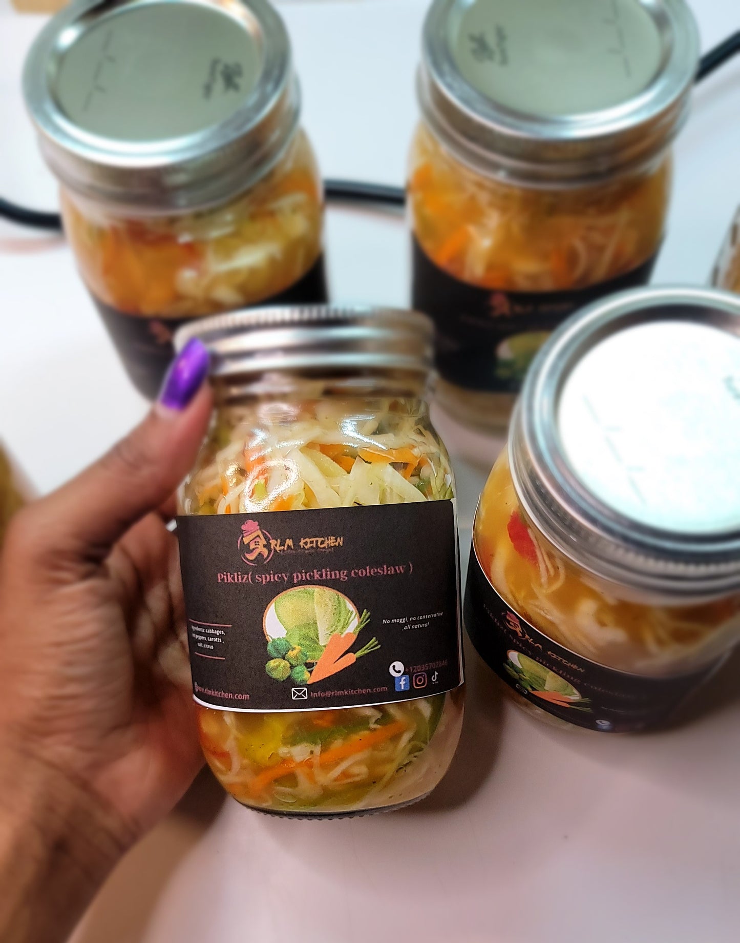 Pikliz ( spicy pickling coleslaw)
