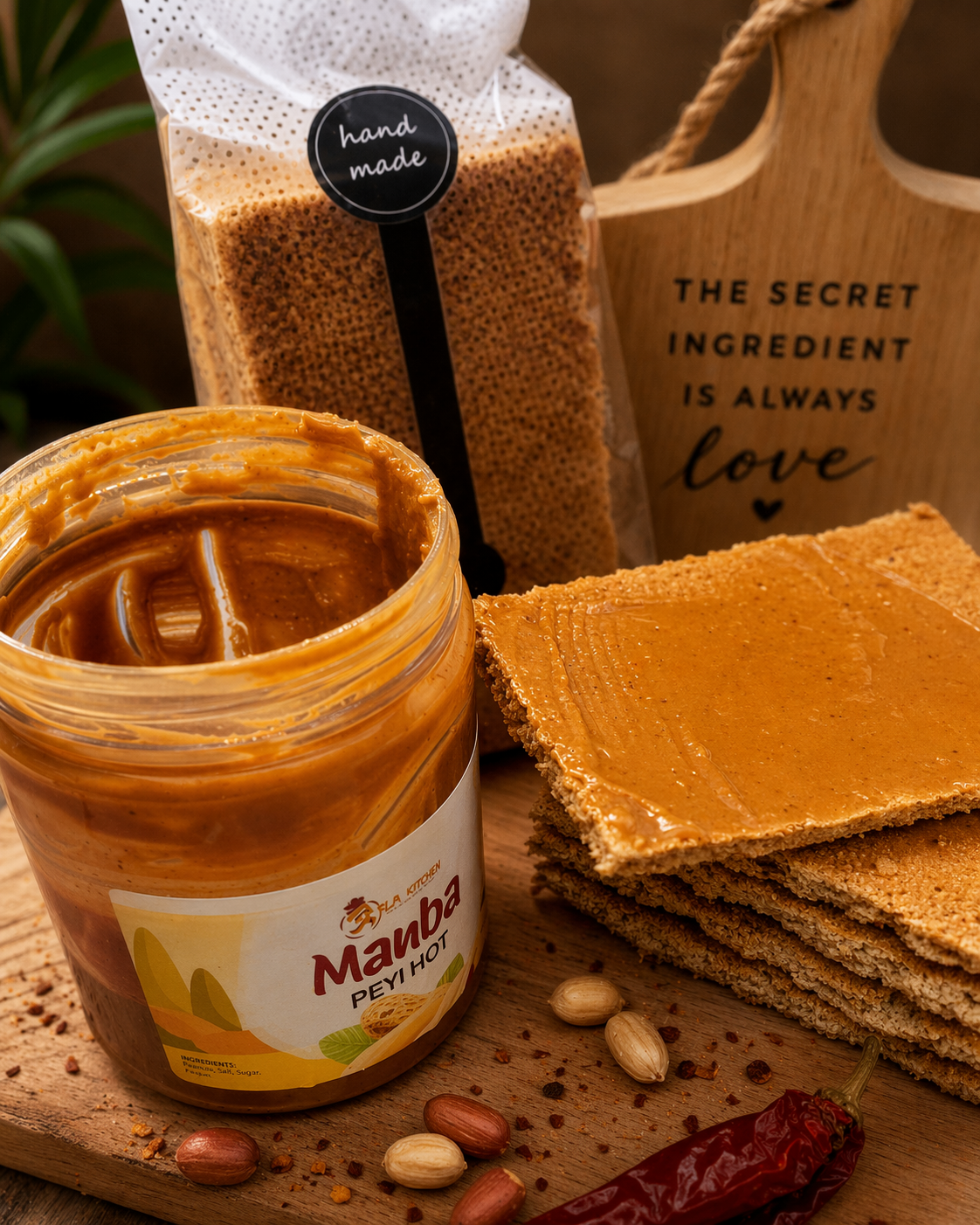 🌴🥜🔥 Haitian Kasav & Spicy Peanut Butter Bundle